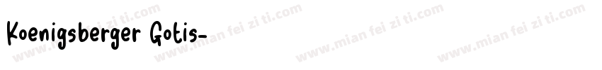 Koenigsberger Gotis字体转换